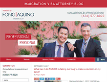 Tablet Screenshot of immigrationvisaattorneyblog.com